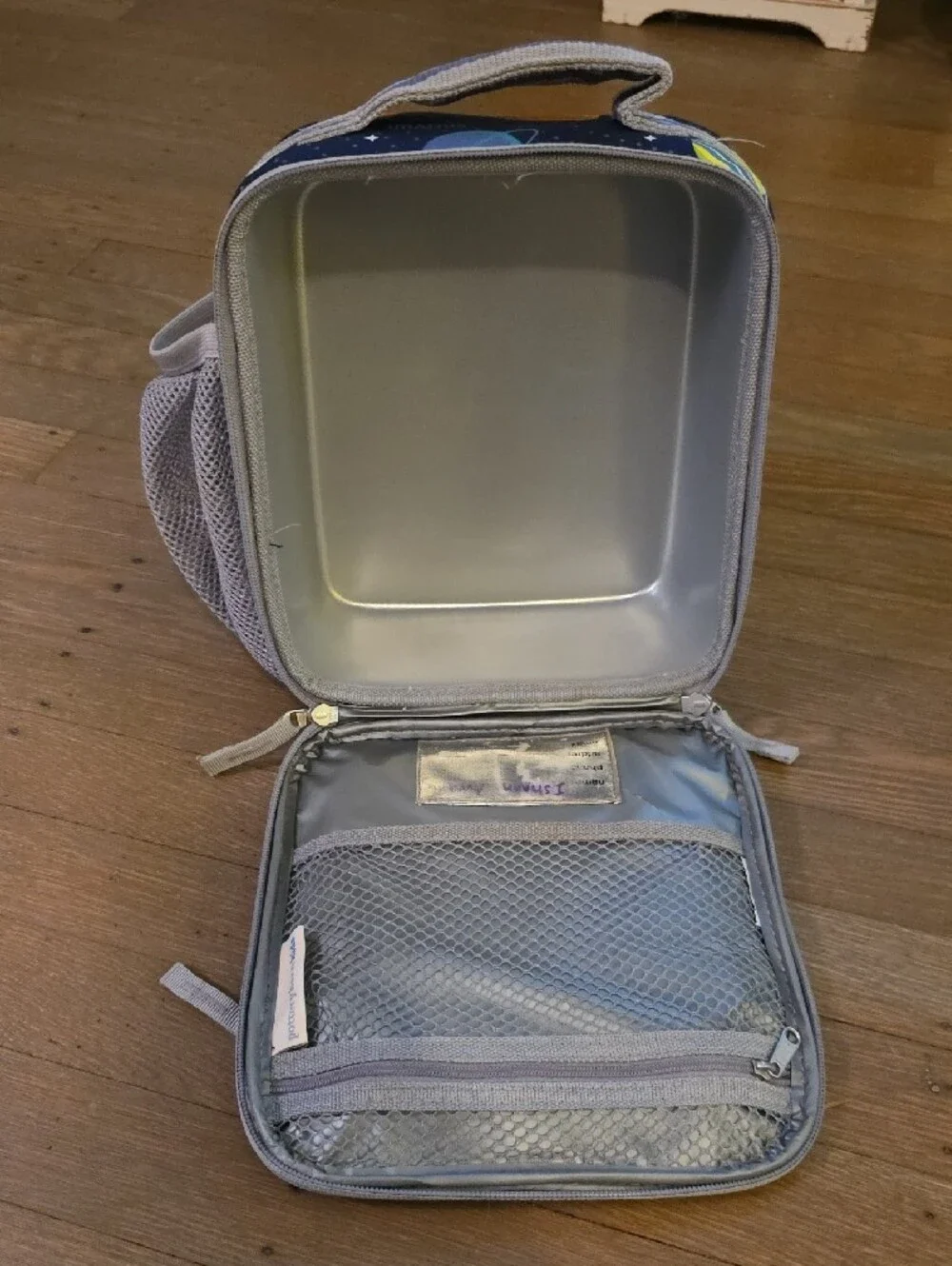 Pottery Barn Kids Mackenzie Solar System Lunch Bag - Navy